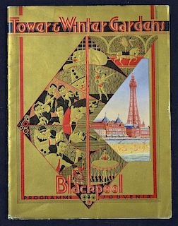 Entertainment Blackpool Tower & Winter Gardens Souvenir Programme 1933 a beautiful souvenir publicat