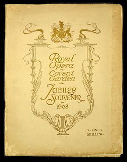 Entertainment Royal Opera Covent Garden 100th Anniversary Jubilee Souvenir 1908 an impressive 52 pag