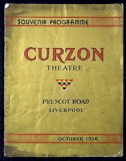 Entertainment Liverpool Opening of 'The Curzon Theatre' (Cinema) Souvenir October 1936 Prescot Road,