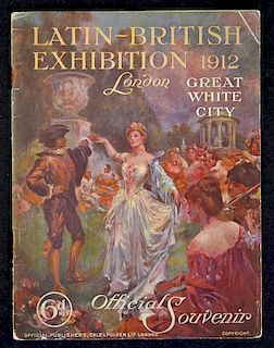 Exhibition 1912 Latin-British Exhibition Official souvenir programme London Great White City, a 16 p