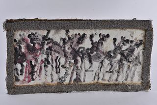 Purvis Young Painting (carpet fragment)