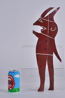RA Miller tin cut out (red devil)