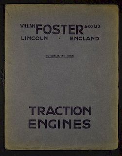Traction Engines William Foster & Co. c1920s Catalogue a very impressive 44 page Trade Catalogue det