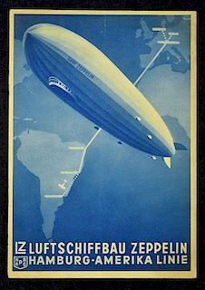 Aviation The Graf Zeppelin Airship 1934 publication a very fine 12 page publication with 29 photogra