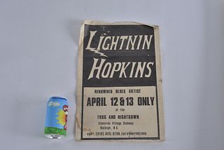 Lightnin Hopkins Broadside