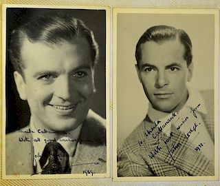Autograph Album of 1930s onwards Actors and Musicians to include a mixture of American and English a
