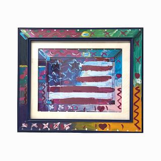 Peter Max (American, born 1937), "American Flag"