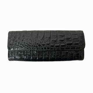 Veari Alligator Leather Clutch