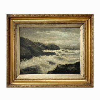 Unknown Artist Oil on Canvas "Ocean Scene".
