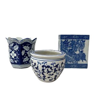 Set of Chinese Porcelain Planters