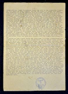 WWII Adolf Hitler excessively rare Transcript of Speech being the transcript of Hitler's speech to t