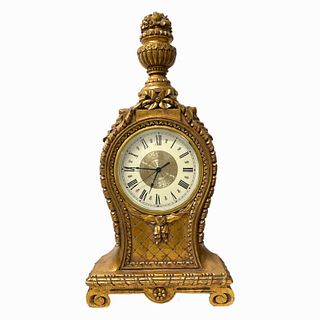 French Style Wood Carved Clock.