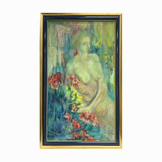 Frank Miller "Nude Woman & Flowers"