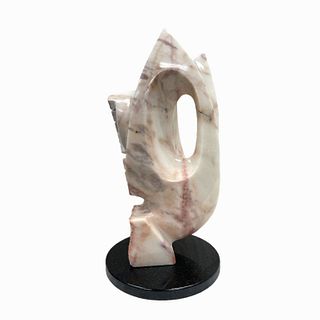 Hardstone Sculpture on Marble Base