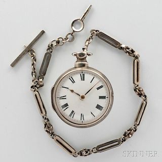 D. Edmonds Pair-cased Silver Verge Watch