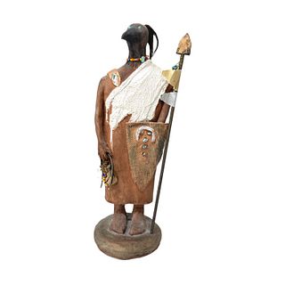 Native American Bird Warrior Sculpture