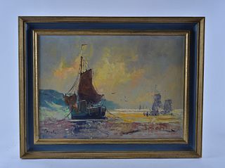 Painting on Canvas signed Mueler