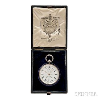 James Poole & Company Silver Watch Made for William Bond & Son