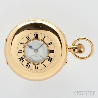 J.W. Benson 18kt Gold Demi-case Watch