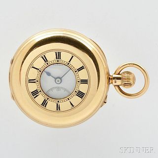 John Cashmore 18kt Gold Demi-Hunter Pocket Watch