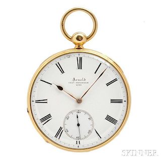 J.R. Arnold & Charles Frodsham 18kt Gold Open Face Watch