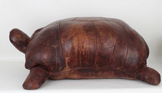 Vintage Abercrombie & Fitch Leather Turtle, Large