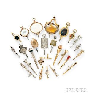 Collection of Twenty-five Watch Keys