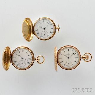 Three Gold Lady's Watches