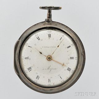 P. Nordsteen Silver Pair-cased Watch