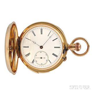 18kt Gold Hunter Case Quarter-hour Repeating Watch