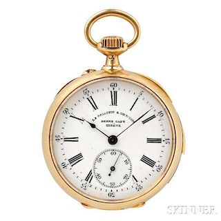 Henry Capt, L Gallopin & Cie 18kt Gold Quarter Hour Repeater