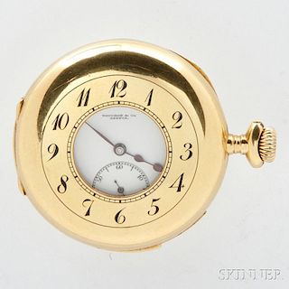 Touchon & Co. 18kt Gold Demi-hunter Case Minute Repeating Watch