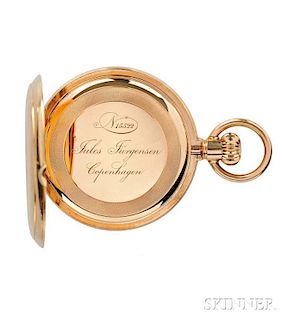 Jules Jurgensen 18kt Gold Pocket Chronometer