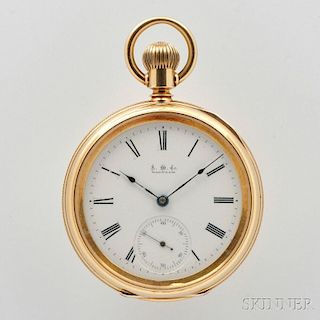 American Watch Company 18kt Gold "Model 1872" Open Face Watch