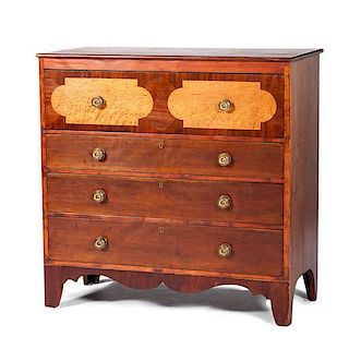 Maple Inlay Chest of Drawers 