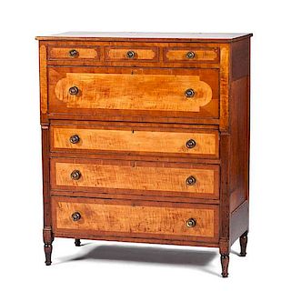 Chest of Drawers with Maple Inlay 