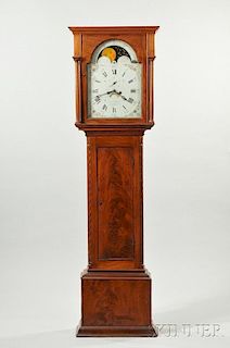 William Dickie Mahogany Tall Case Clock