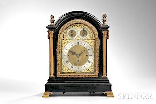 Tiffany & Company Ebonized Dual-chime Bracket Clock