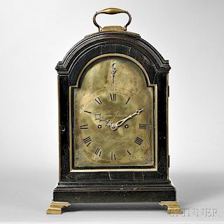 William Johnson Ebonized Bracket Clock