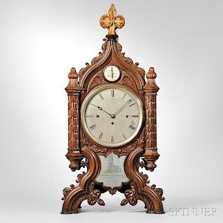 C.F. Younge Chiming Gothic Library Clock