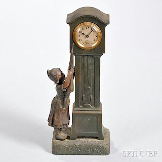 French Figural Alarm Clock