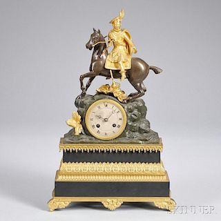 French Statuary Mantel Clock