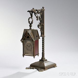 French Gothic Carriage Clock with Stand