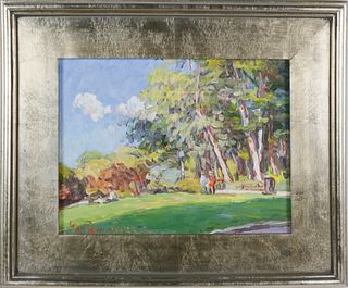 Jan Pawlowski Oil on Canvas, "Summer Day"