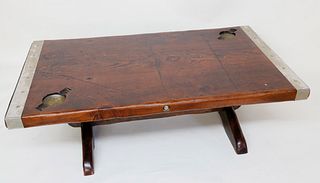 Ship's Hatch Cover Converted to Cocktail Table, 19th century