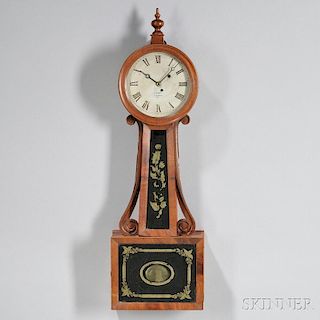 Tifft Mahogany "Banjo" Clock