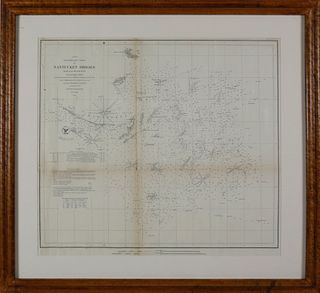 Preliminary Chart of Nantucket Shoals together with Tidal Currents of Nantucket Shoals, 1854