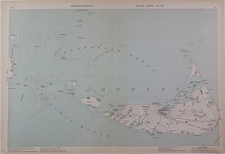 Atlas Plate No. 10 Map of Nantucket