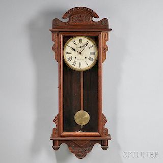 Waterbury Oak Thirty-day Wall Clock
