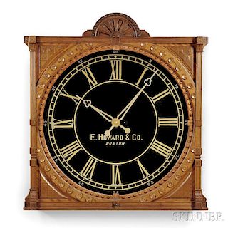 E. Howard & Co. No. 73 Mahogany Gallery Clock